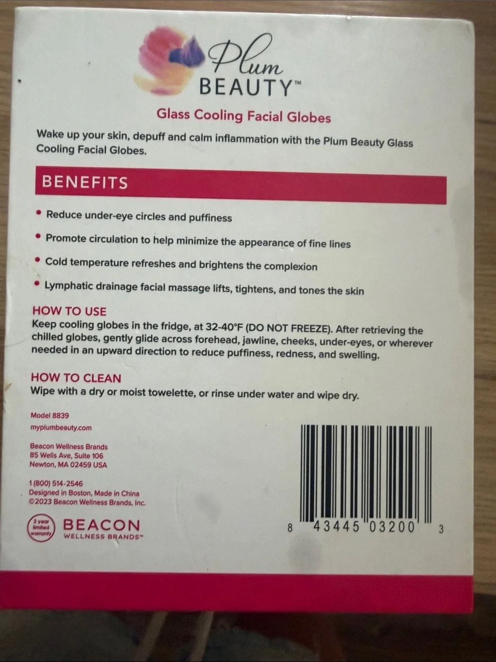 Blue Glass Cooling Facial Globes - Soothe & Depuff